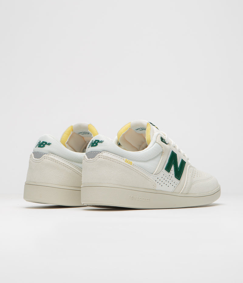 New Balance Numeric 508 Brandon Westgate Shoes in Sea Salt and Green