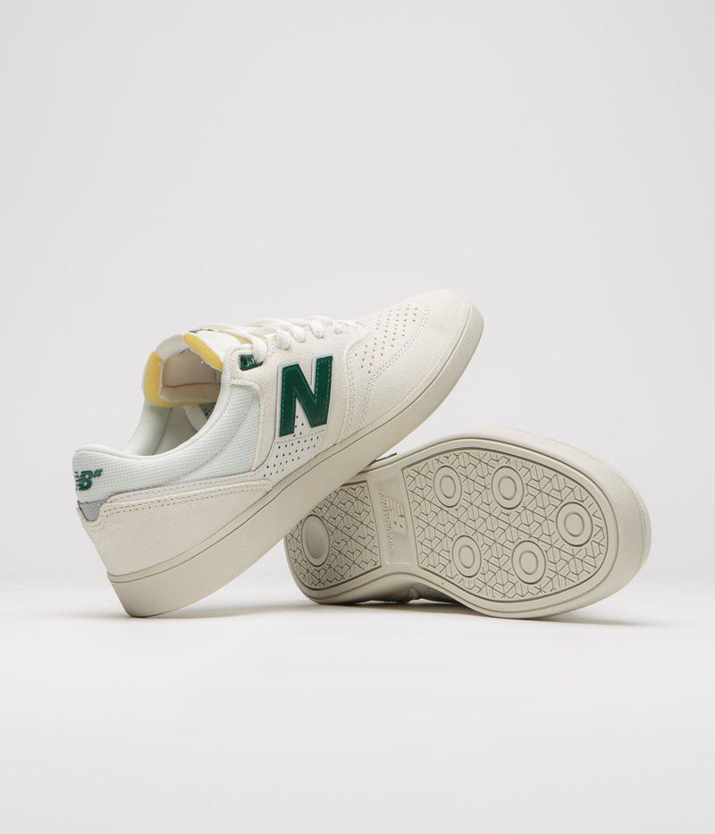 New Balance Numeric 508 Brandon Westgate Shoes in Sea Salt and Green