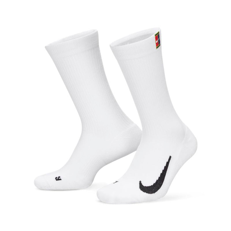 NikeCourt Multiplier Cushioned Crew Socks in White