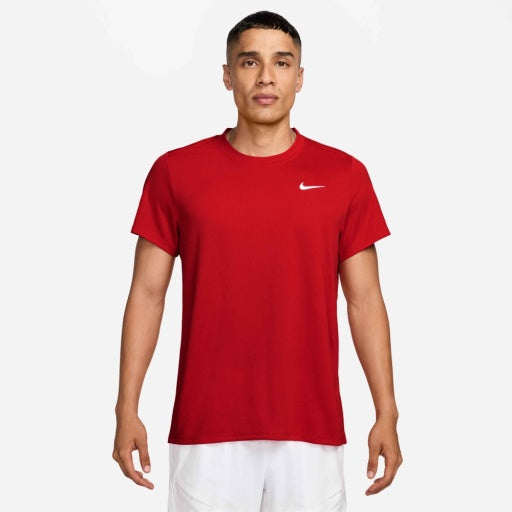 NikeCourt Victory Men's Dri-FIT Tennis Top University Red/White