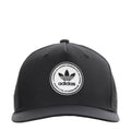 Black adidas snapback cap with white OG emblem front logo