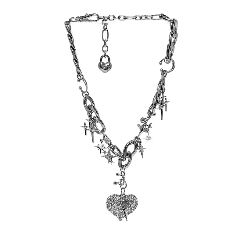 KOI_OHTNYC Cosmic Heart Necklace