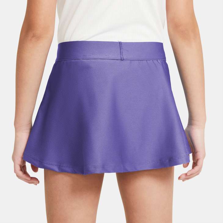 Older Kids' (Girls') Court Dri-FIT Victory Tennis Skirt in Dark Iris/White