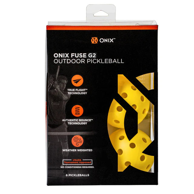 Onix Fuse G2 Outdoor Pickleball 6 ball pack