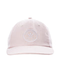 Light pink Adidas relaxed strapback cap with circular logo at front