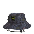 Tree camo boonie hat with neon drawcord and front logo patch