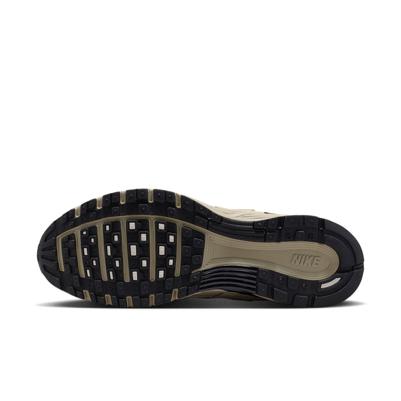 Men's Nike P-6000 SE sneakers outsole, dark tread with Nike logo on heel