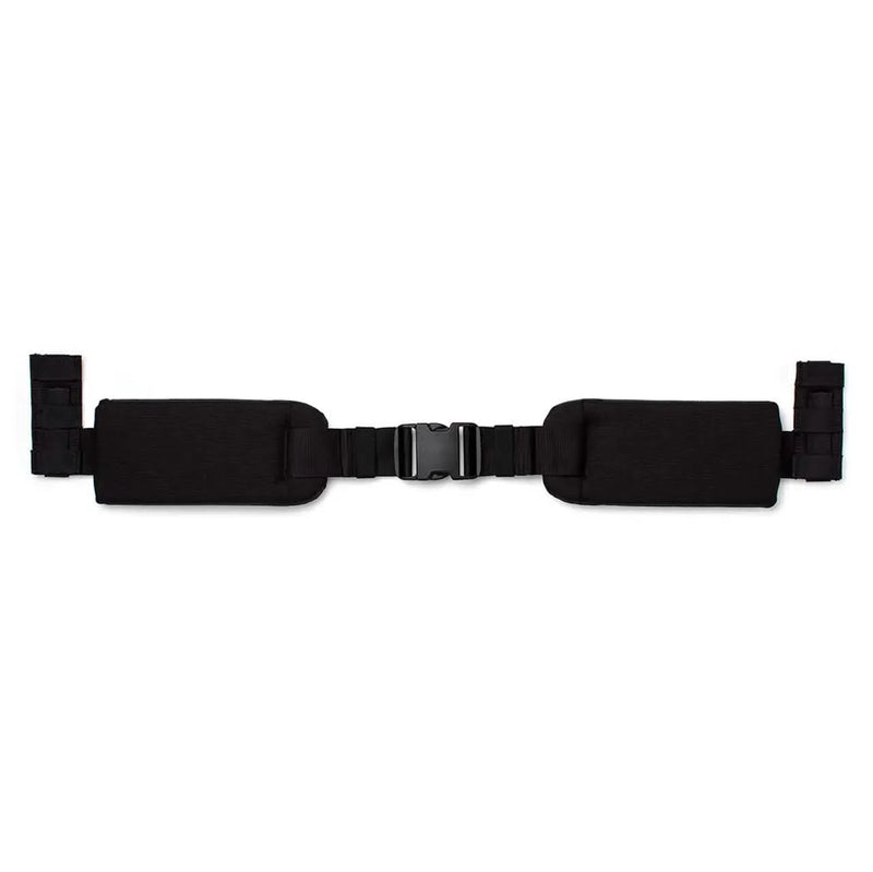GORUCK black padded hip belt with secure buckle, rucking gear accessory on white background
