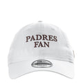 White Padres FAN baseball cap with embroidered front lettering