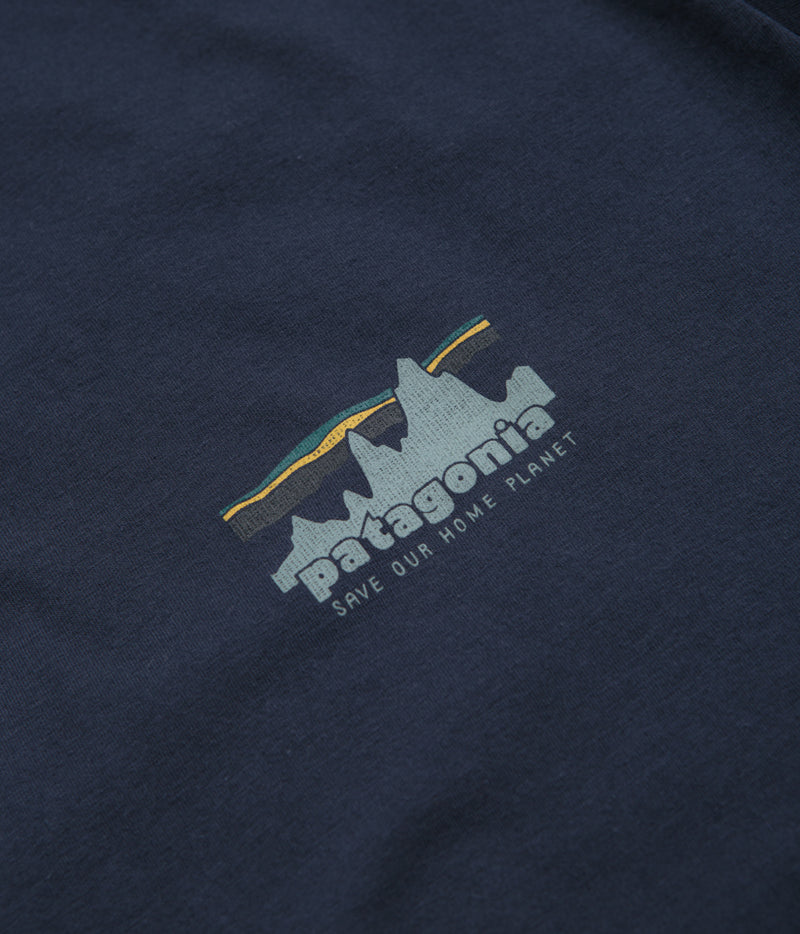 Patagonia 73 Skyline Organic T-Shirt in New Navy