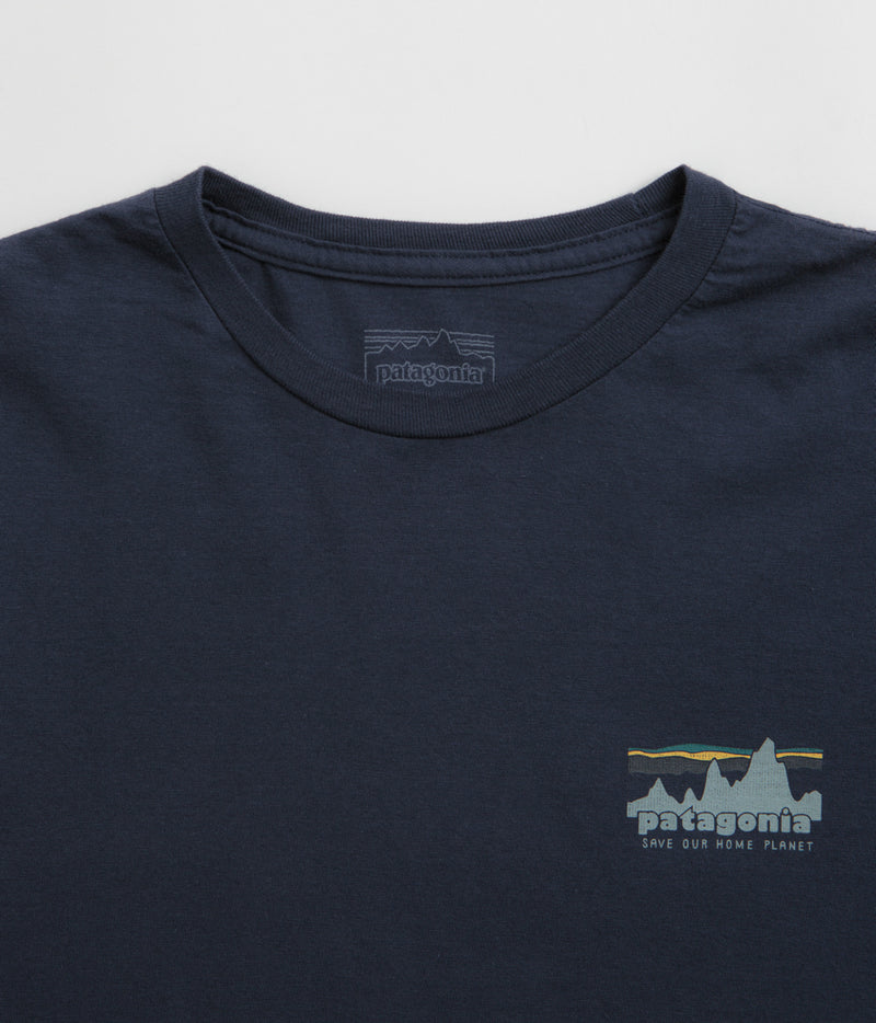 Patagonia 73 Skyline Organic T-Shirt in New Navy