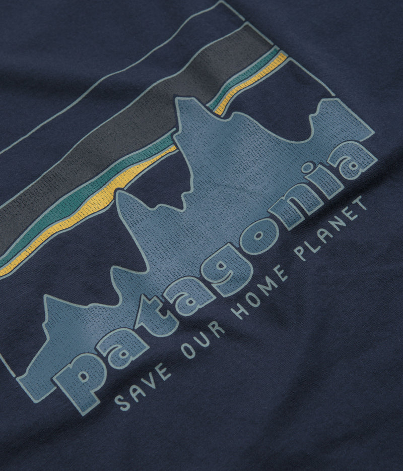 Patagonia 73 Skyline Organic T-Shirt in New Navy