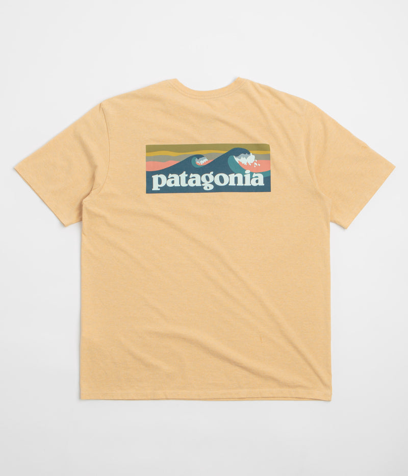 Patagonia Boardshort Logo Pocket Responsibili-Tee T-Shirt in Beeswax Tan