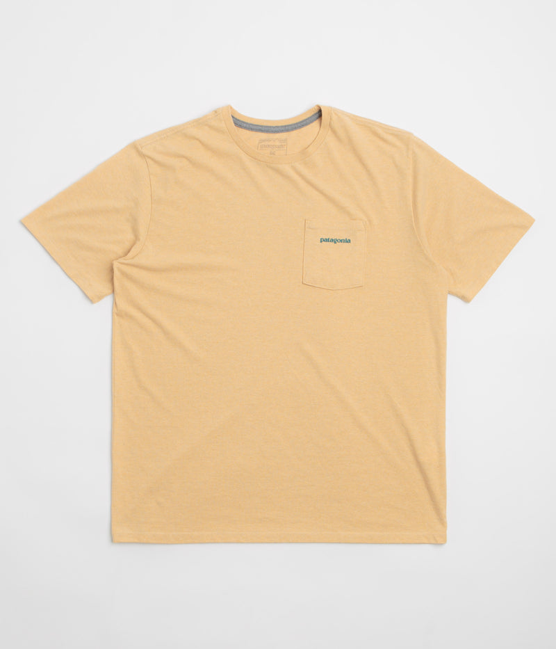 Patagonia Boardshort Logo Pocket Responsibili-Tee T-Shirt in Beeswax Tan