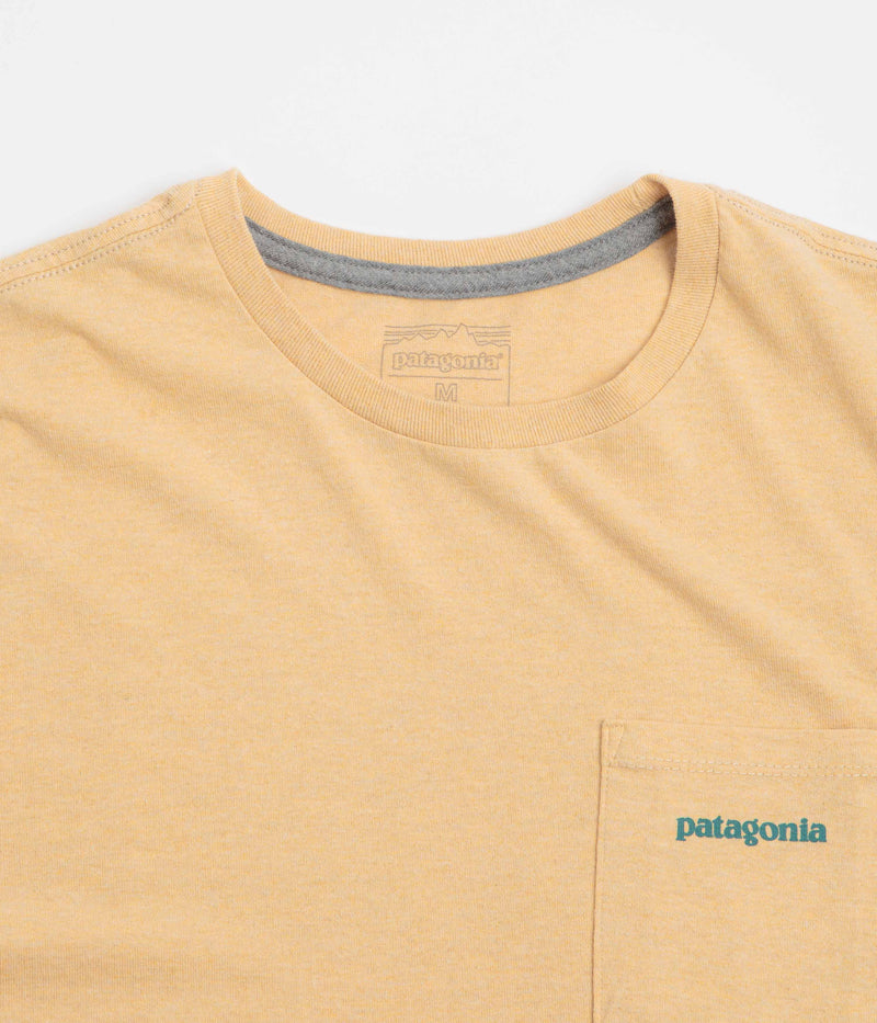Patagonia Boardshort Logo Pocket Responsibili-Tee T-Shirt in Beeswax Tan