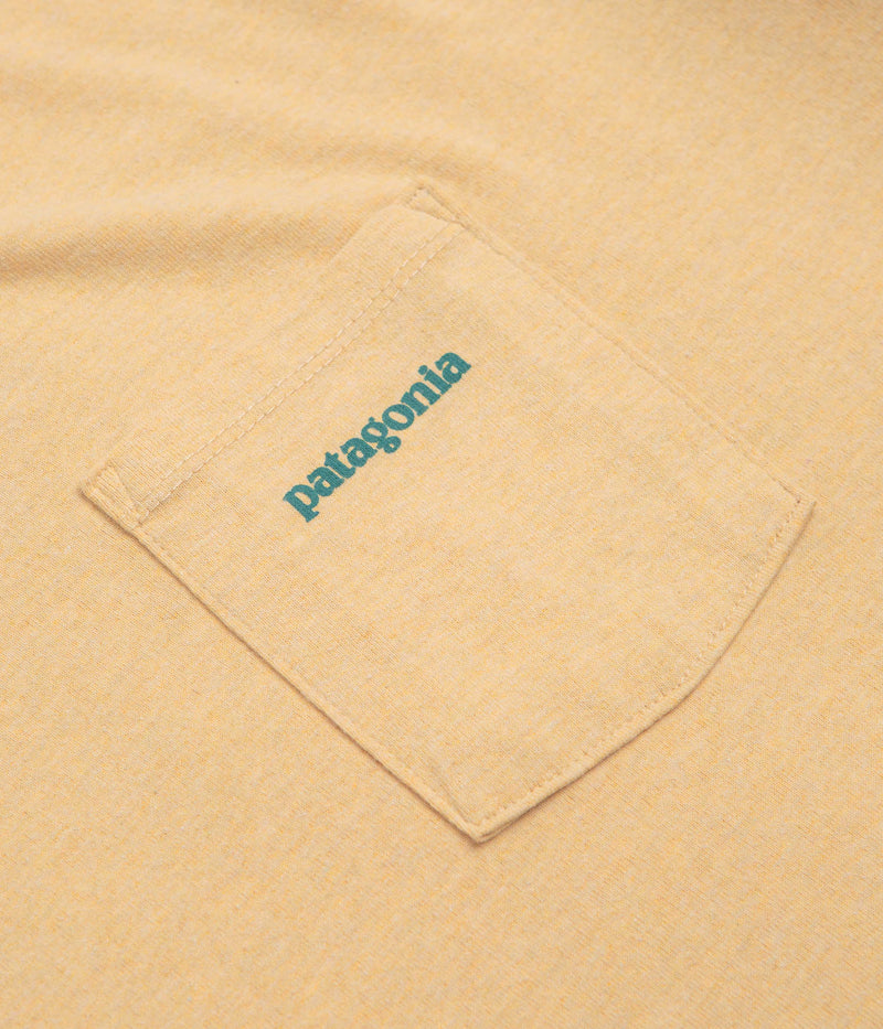 Patagonia Boardshort Logo Pocket Responsibili-Tee T-Shirt in Beeswax Tan