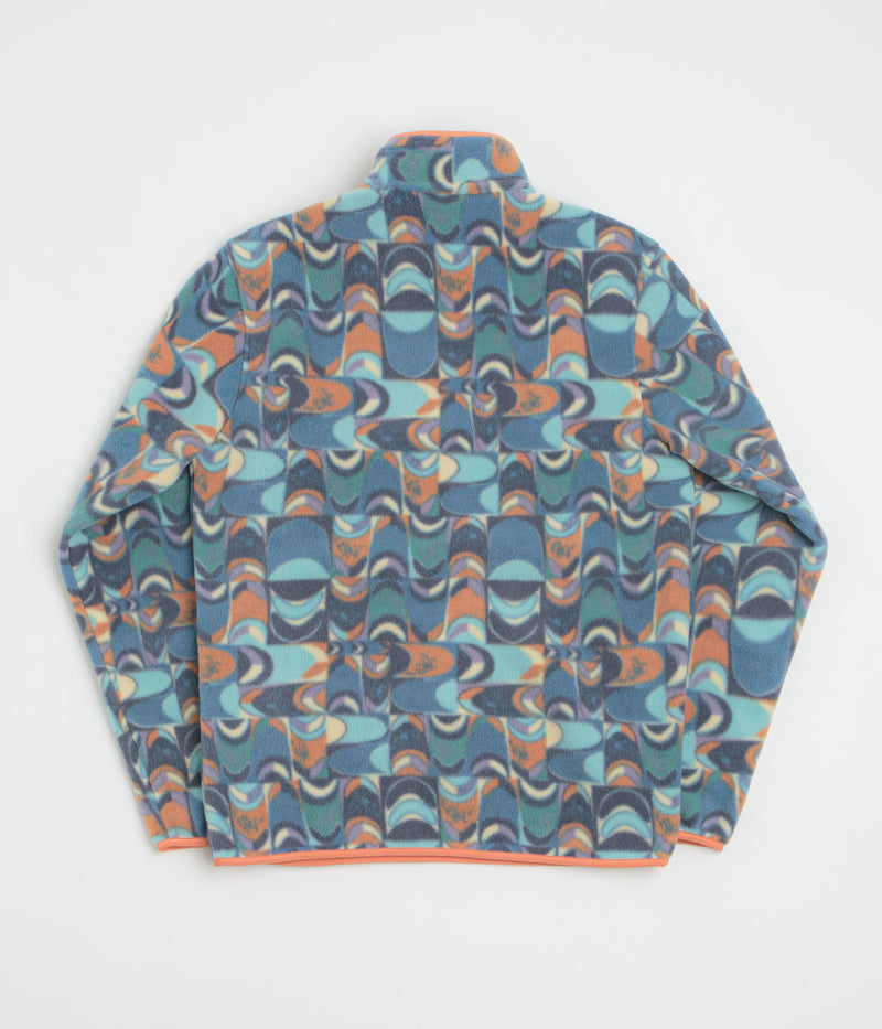 Patagonia Lightweight Synchilla Snap-T Fleece in Swallowtail Geo: Still Blue