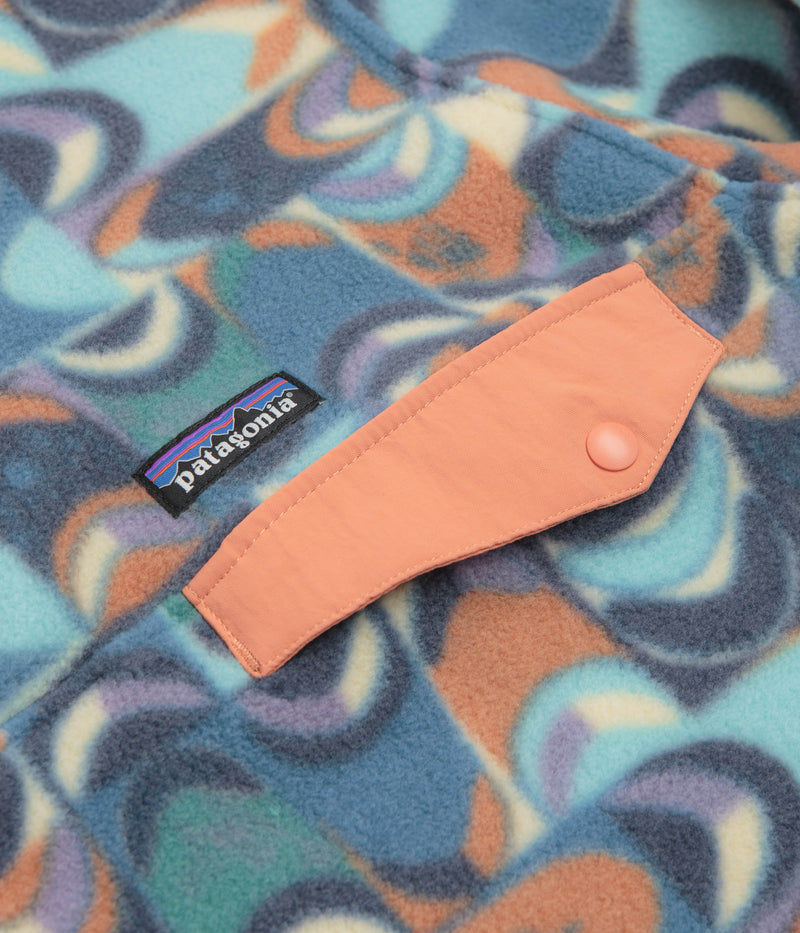 Patagonia Lightweight Synchilla Snap-T Fleece in Swallowtail Geo: Still Blue