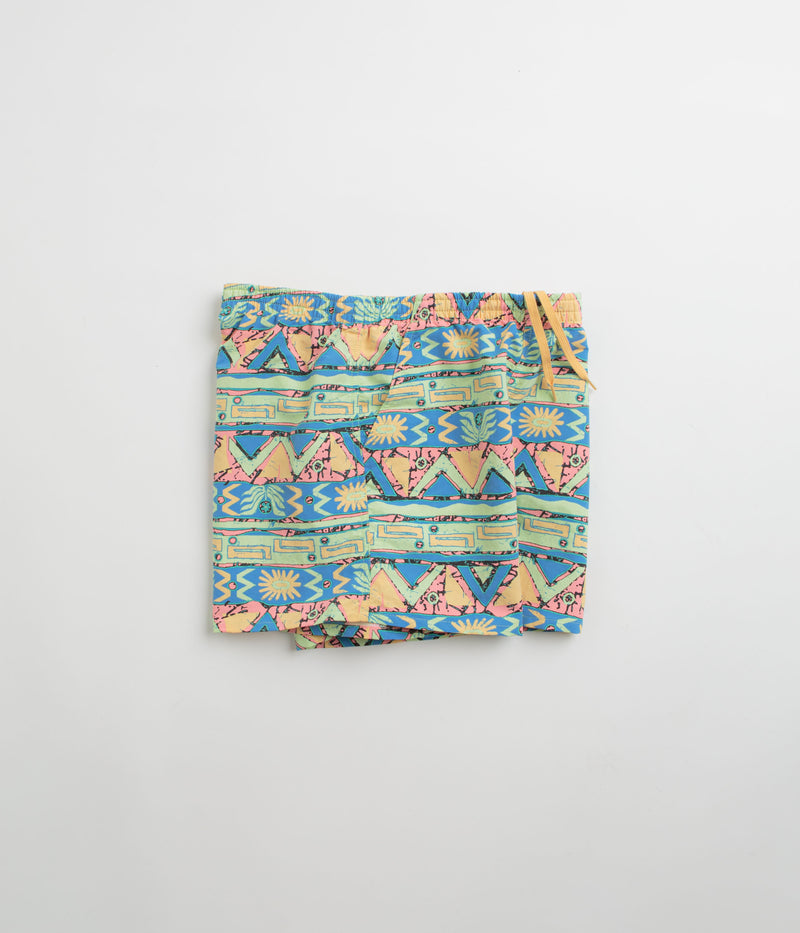 Patagonia Womens Baggies 5" Shorts in High Hopes Geo: Salamander Green