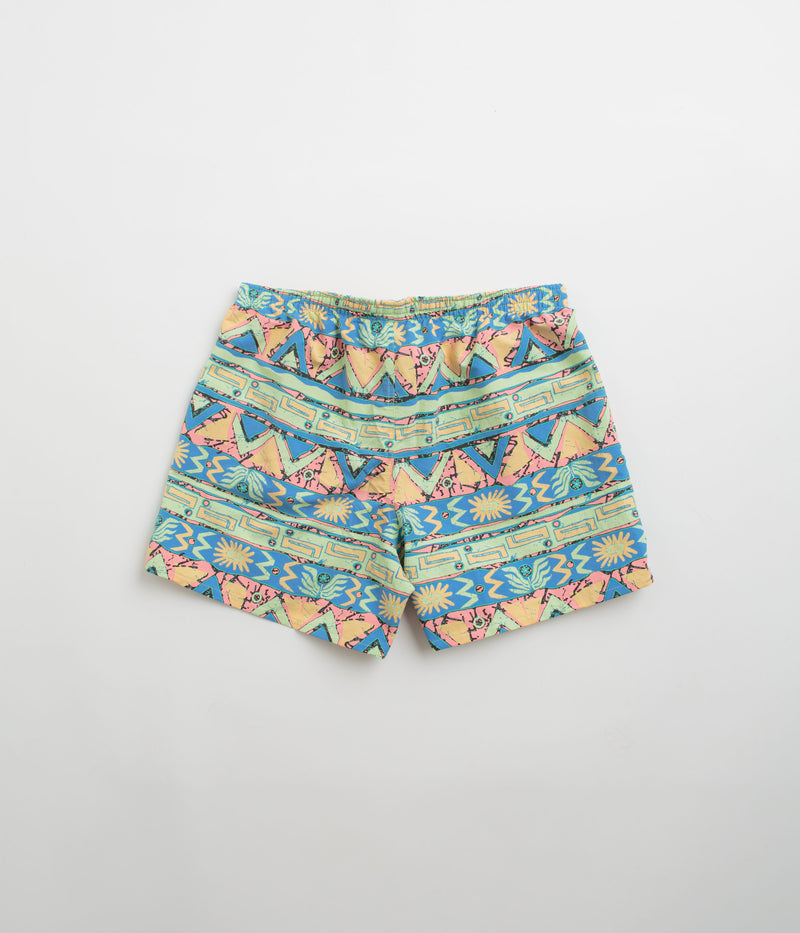 Patagonia Womens Baggies 5" Shorts in High Hopes Geo: Salamander Green