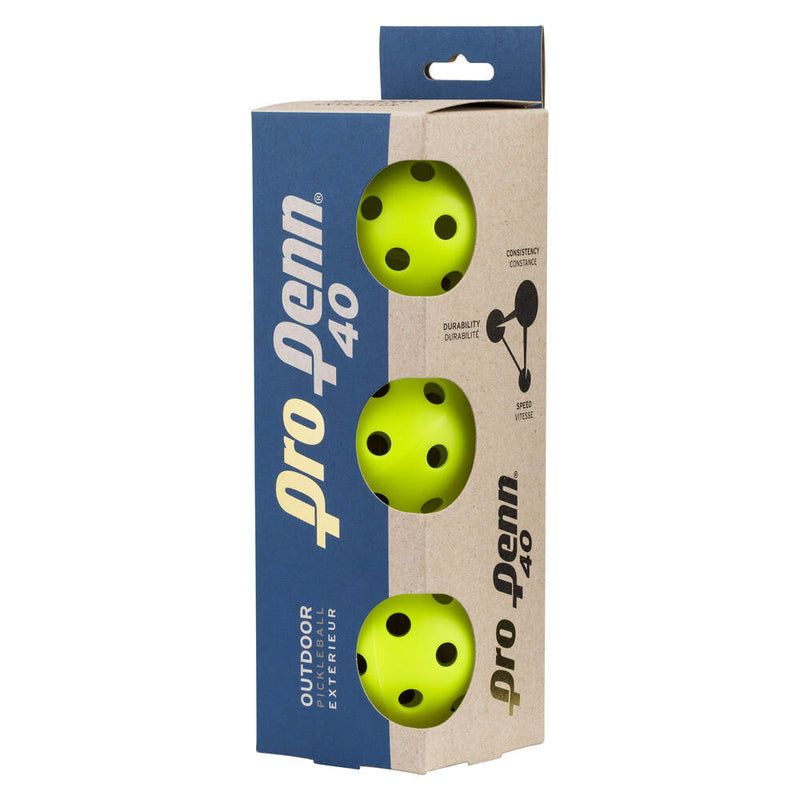 Penn Pro 40 Outdoor Pickleball (3 pcs)