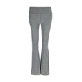 Women’s charcoal heather flare leggings with wide waistband