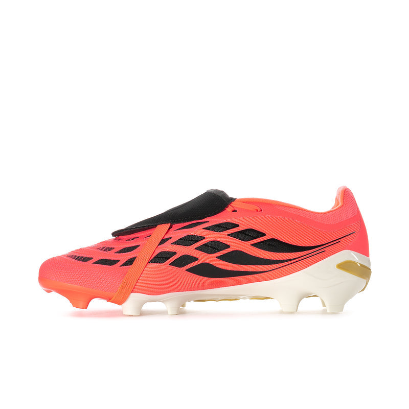 Men's FG/MG soccer cleat, pink upper with black cage detailing and white studs