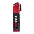 Cleaner bottle with red scrubber cap and black bottle body