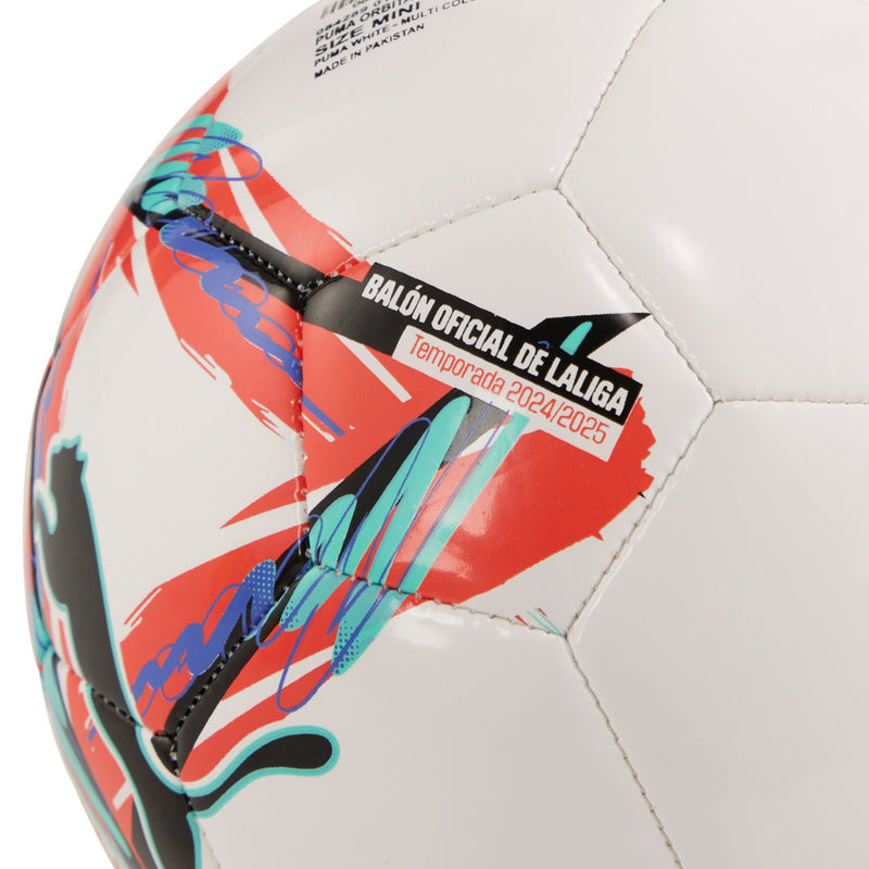Mini soccer ball panel with official LaLiga label and multicolor artwork