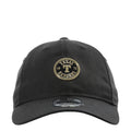 Black baseball cap with Texas Rangers gold crest on front