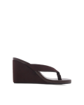 RAVYN - DARK CACAO SUEDE-Wedges-Billini-BILLINI USA