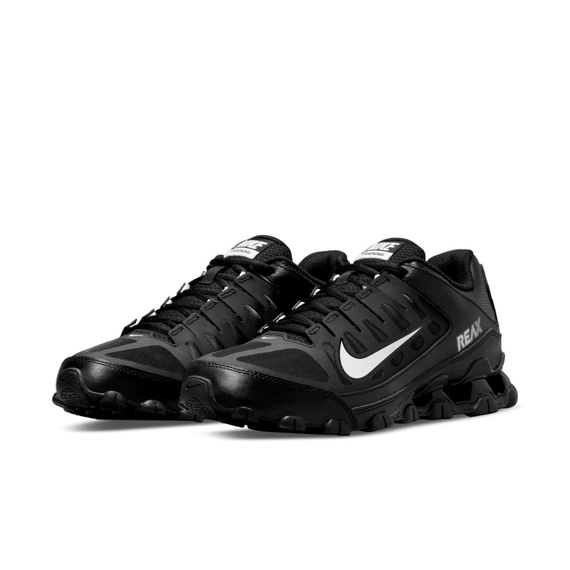 Men's black Nike training shoe, lace-up with textured upper and thick outsole.