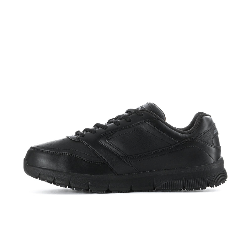 Men's black lace-up sneakers with logo and cushioned sole
