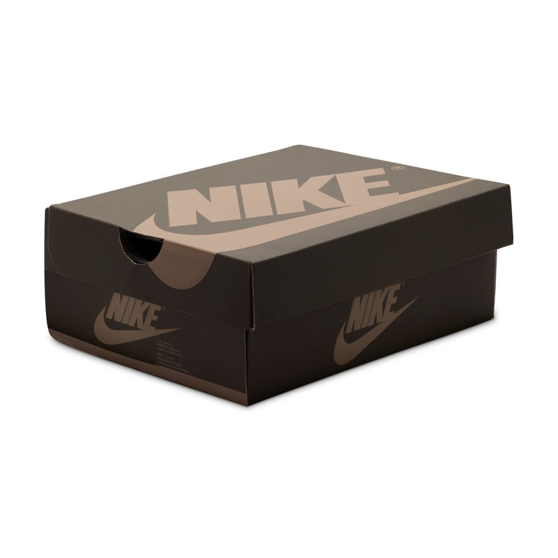 Nike shoebox with large NIKE logo on the lid