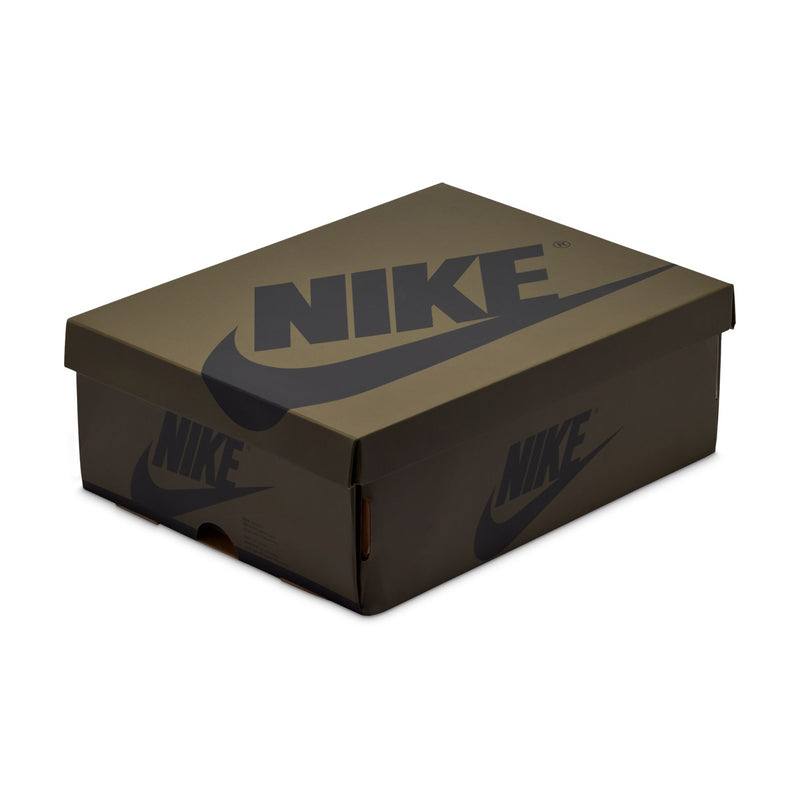 Youth Retro 1 Low shoe box, olive/black with white accents