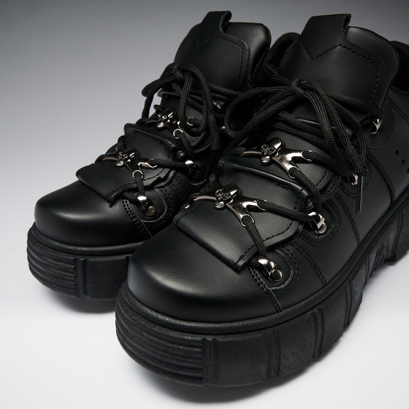 Rimo Core Chunky Black Trainers top view