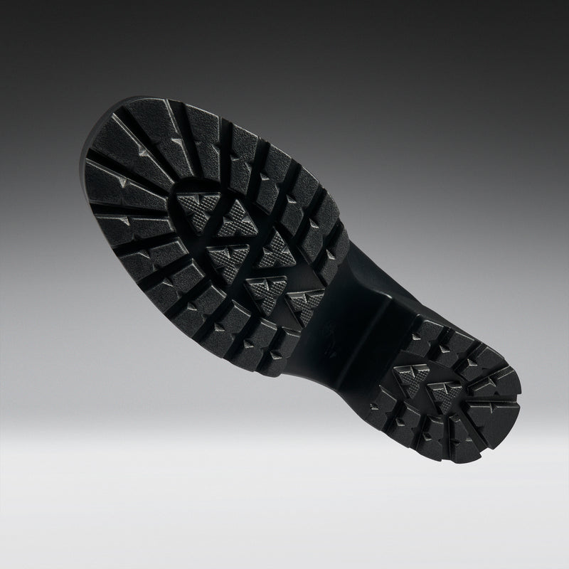 SAI Black Mary Jane Shoes 'Faux Leather Edition' Sole View