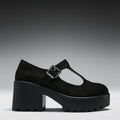 Sai Black Mary Jane Shoes 'Suede Edition' Right View