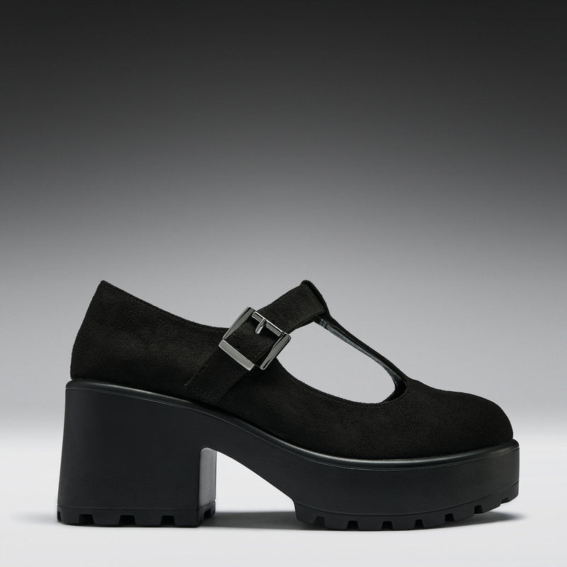 Sai Black Mary Jane Shoes 'Suede Edition' Right View