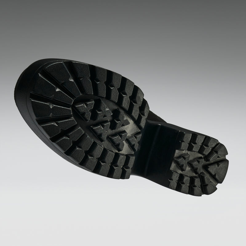 Sai Black Mary Jane Shoes 'Suede Edition' Sole View