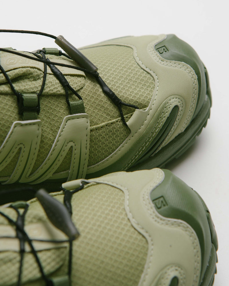 Salomon XA Pro 3D GTX Shoes in Gray Green and Alfalfa / Deep Lichen Green