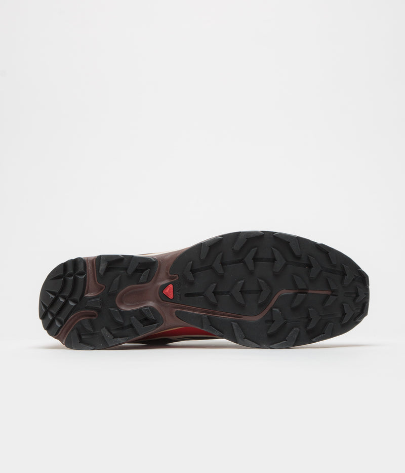 Salomon XT-6 Shoes in Roasted Clay and Burnt Ochre / Almond Milk