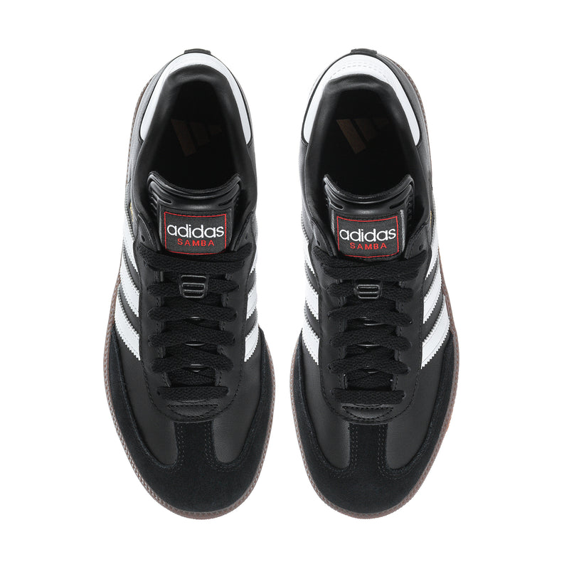 Men's black adidas Samba sneakers, lace-up tongue with adidas logo