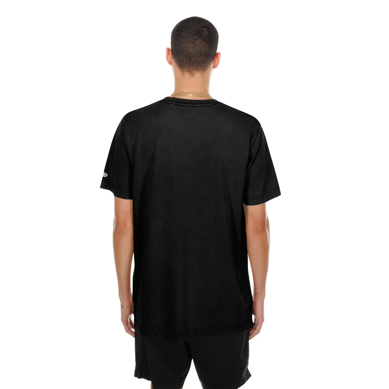 Black men’s gothic tee with plain back and small left sleeve logo