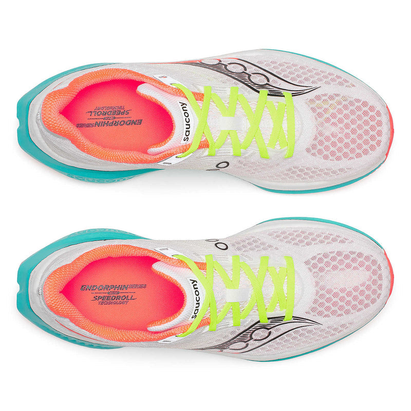 Saucony Men's Endorphin Speed 5 Running Shoes in White/Mutant