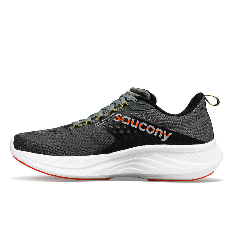 Saucony Men's Ride 17 Wide in Shadow/Pepper