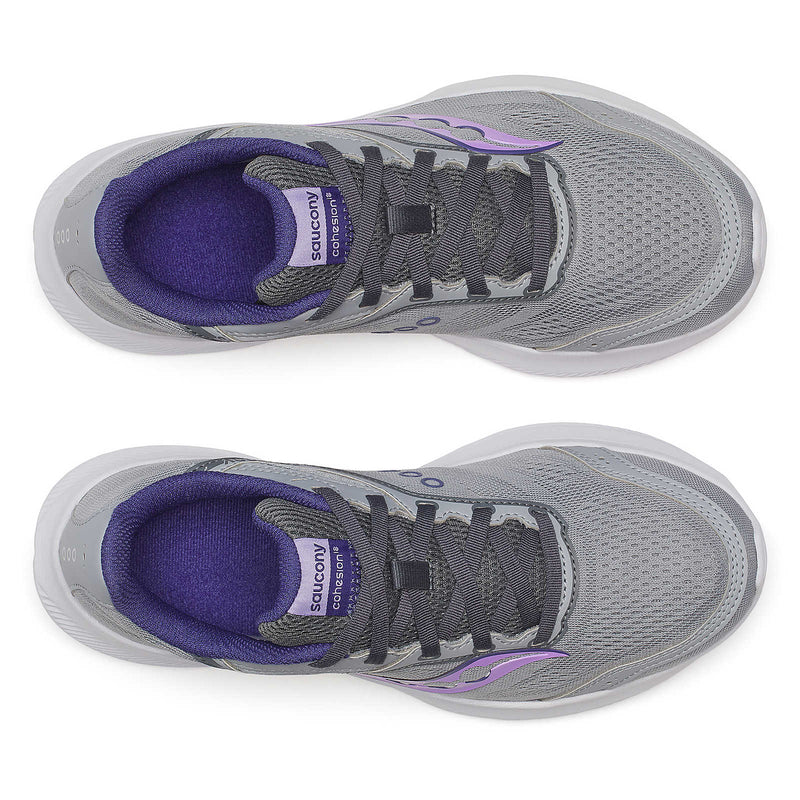 Saucony Women's Cohesion 18 Running Shoes in Fossil/Crocus (Wide)