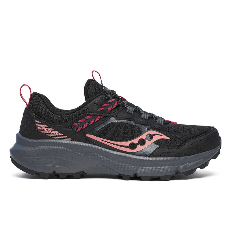 Saucony Women's Excursion TR17 Running Shoes in Black/Shadow (Wide)