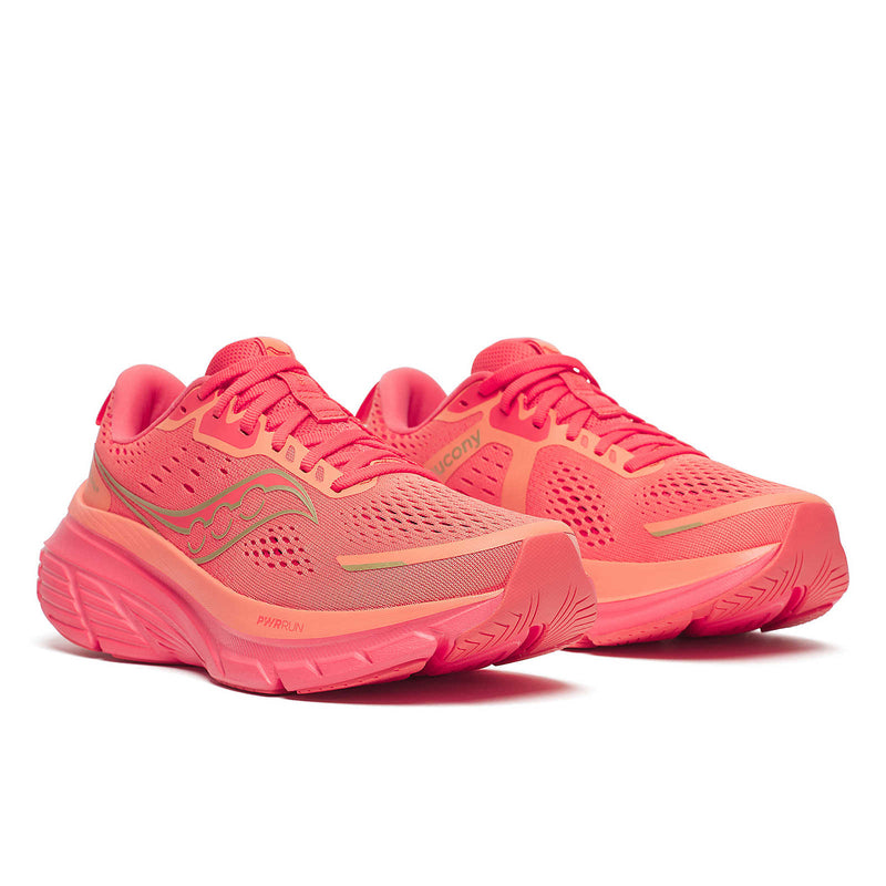 Saucony Women's Guide 18 Running Shoes in Salmon/Coral