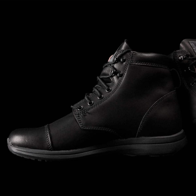 GORUCK black tactical rucking boot with rugged sole on black background